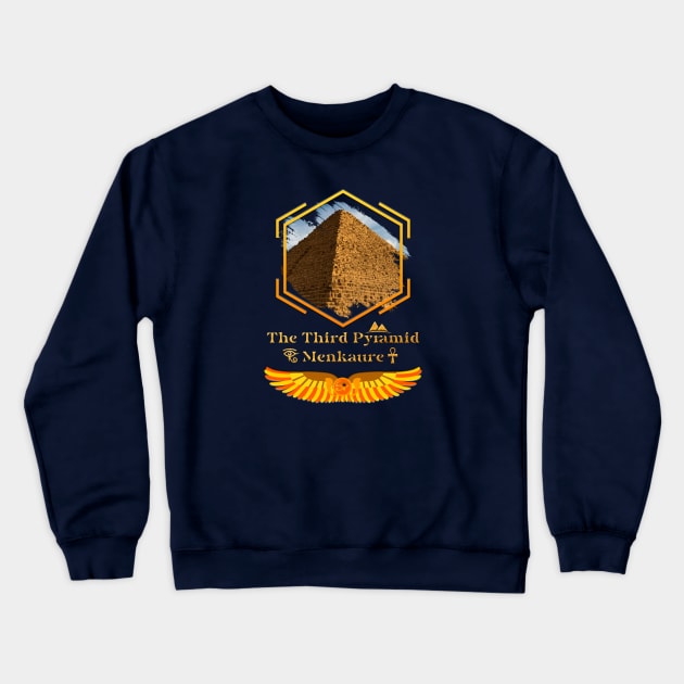 Third Pyramid in Giza, Egypt: Menkaure V01 Crewneck Sweatshirt by Da Vinci Feather